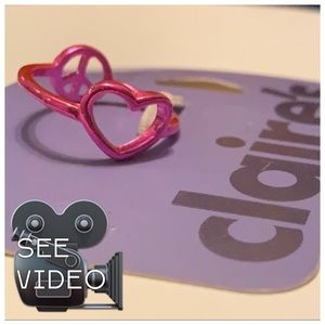 Claire’s Reversible Peace & Love Ring